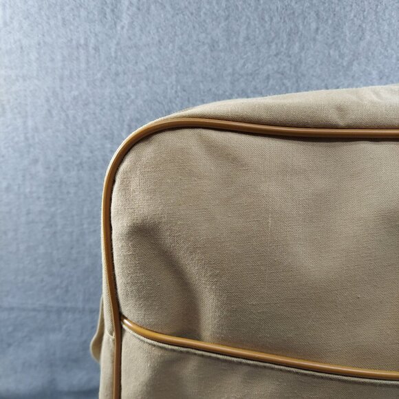 American Express Vintage Travel Bag With Retro Stripe Design READ Small Spot - Picture 6 of 15